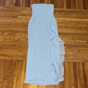 Lucy in the Sky Strapless Light Blue Dress